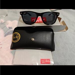Ray-Ban Black Sunglasses with Case and Cloth